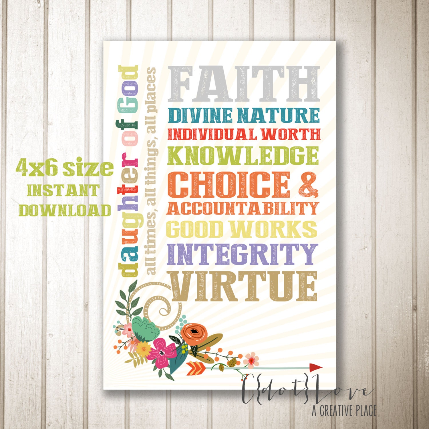 complete list of all the values and virtues