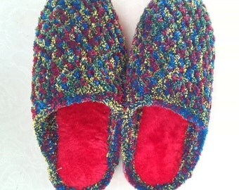 knitted house shoes