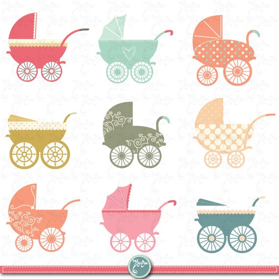 free vintage baby shower clip art - photo #19