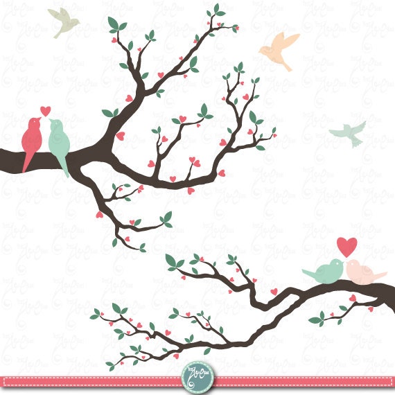 Wedding clip art WEDDING TREE clip art packLove