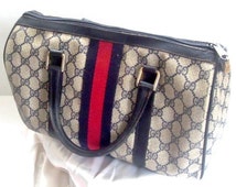 gucci white blue red bag