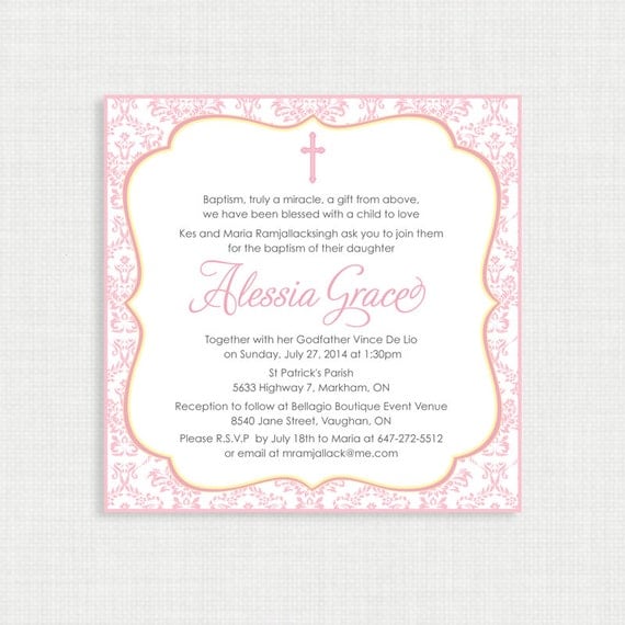 Printable Baptism Invitation Templates 7