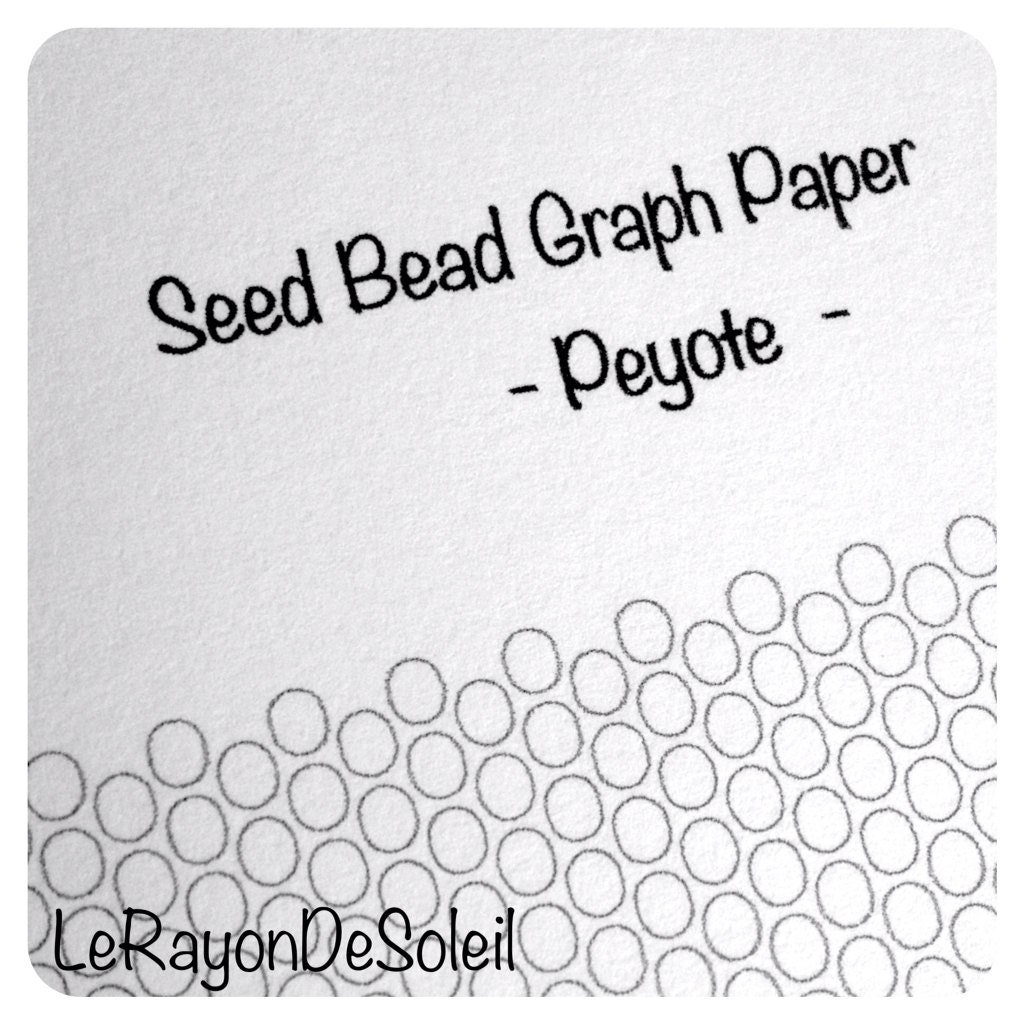 peyote seed bead graph paper peyote template by lerayondesoleil