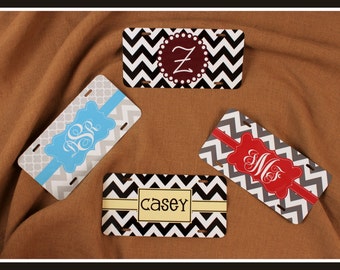 License Plate Monogrammed Gifts Personalized Car Tag Car State Accessories Mobile Accessories Gift Ideas For Her Travel Sweet 16 Clover