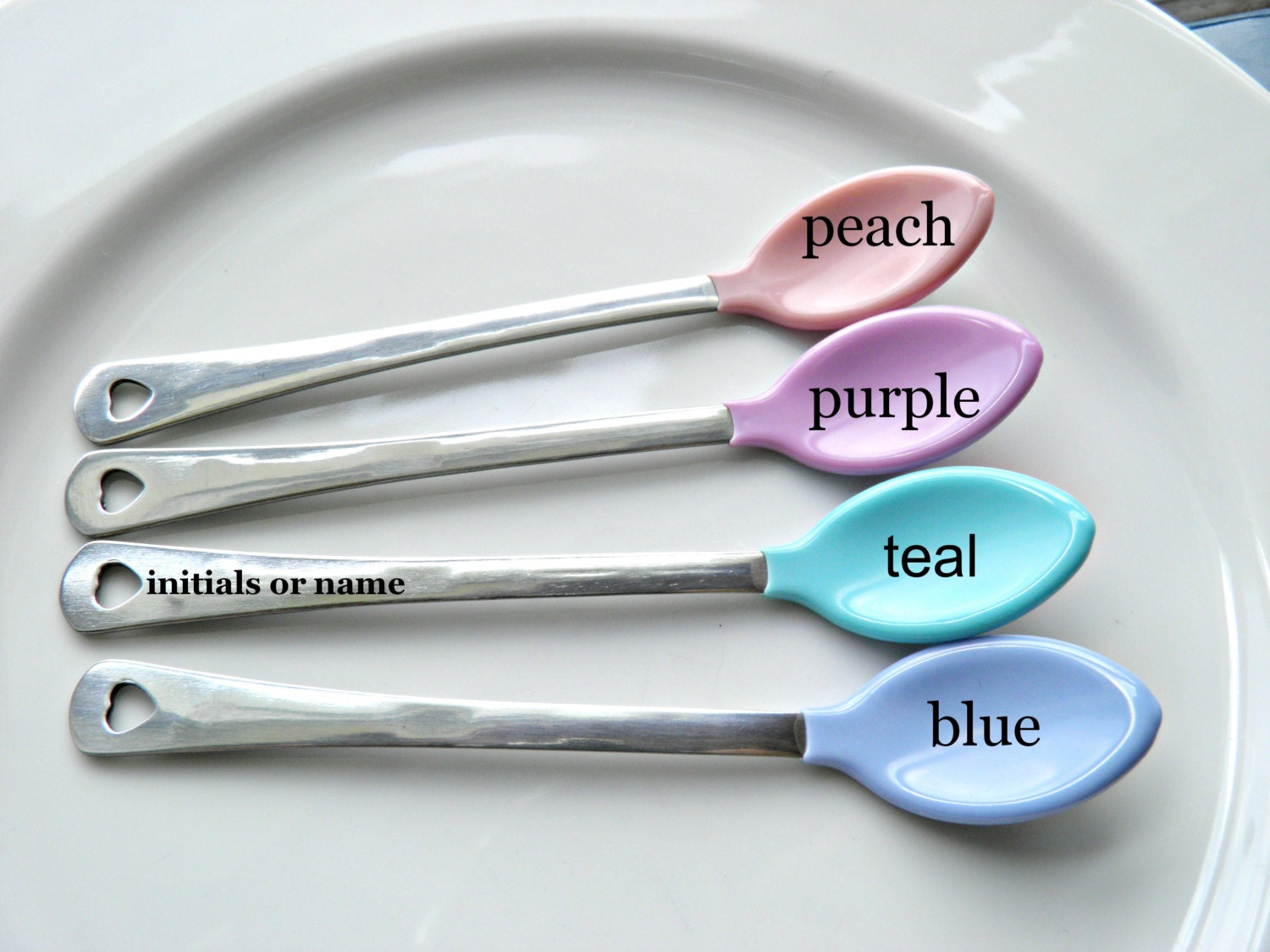 Monogram or Name Hand Stamped Baby Spoon Gift. Baby�s