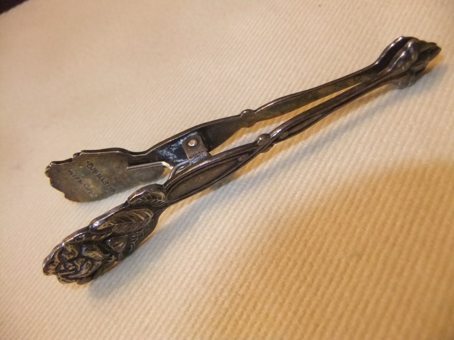 Vintage Sugar Cube Tongs Made in Sweden Silver or Nysilver