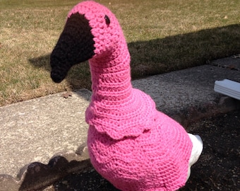 Large Flamingo Outdoor Goose Outfit