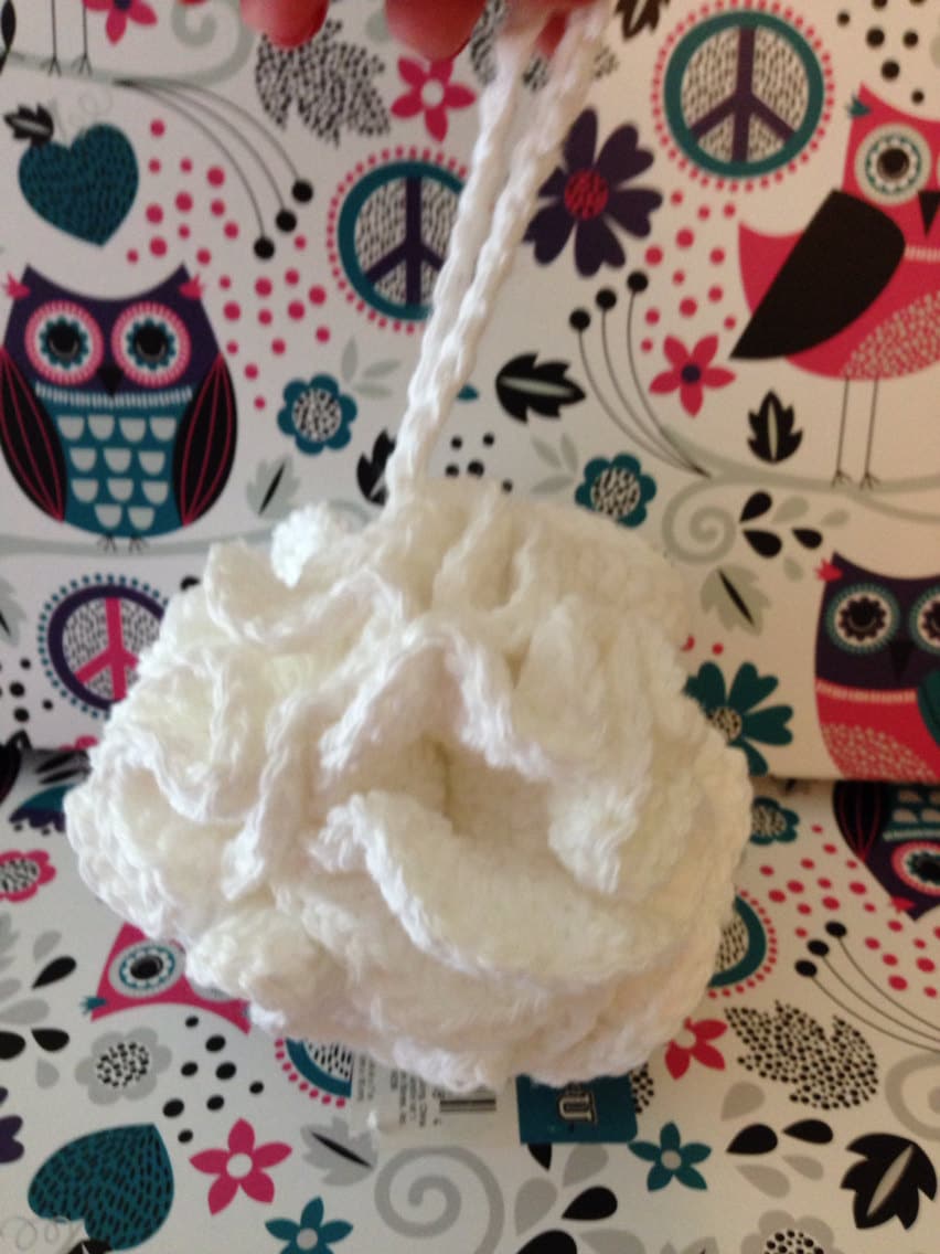 100 Cotton Spa Body Pouf for natural exfoliation and