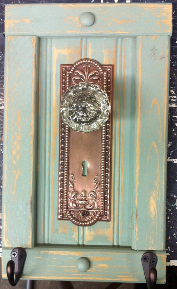 Antique door knob coat rack towel or even by countrycraftsbydebbi