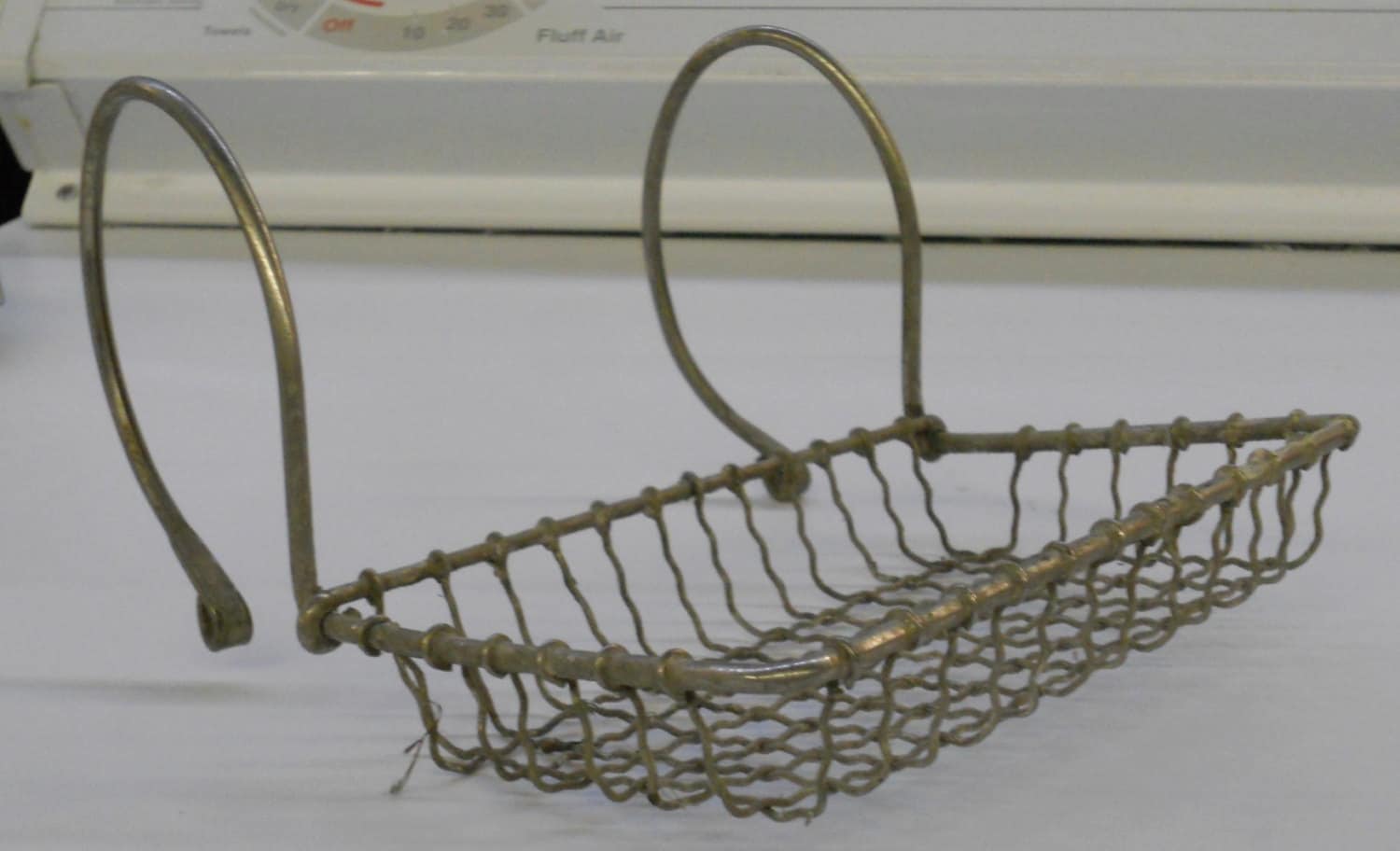 Antique Vintage Clawfoot Tub Soap Dish Metal Wire Side Hanging