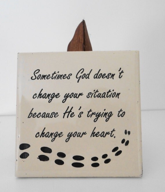 Custom engraved inspirational quote tiles