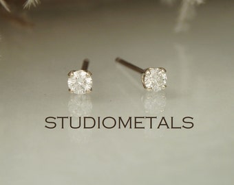 diamond earrings studs gold