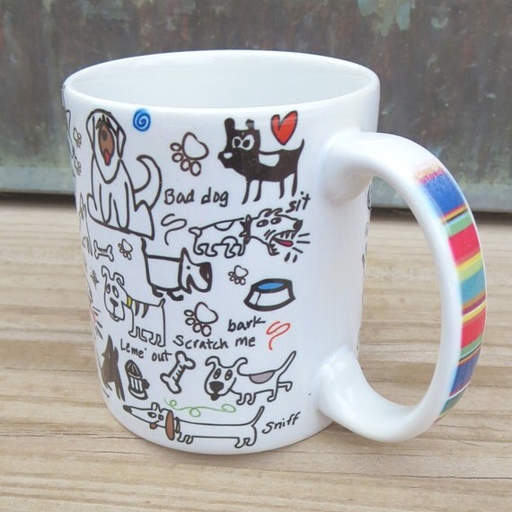 Items similar to DOG DOODLE Mug 11oz on Etsy