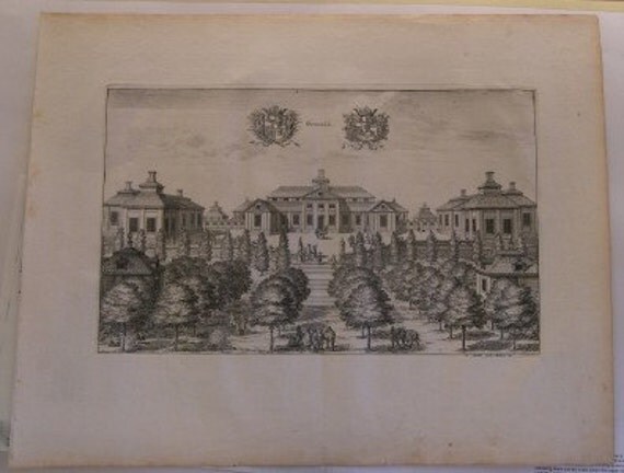 Erik Dahlberg Suecia Antique Ostanna Palace 1717