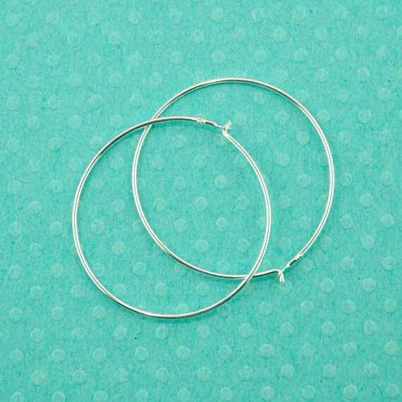 Sterling silver earring hoops 2pcs 20 gauge Hoop
