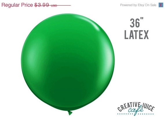 ON SALE 36" GREEN giant latex balloon - Perfect for weddings, birthdays, photography props Il_570xn