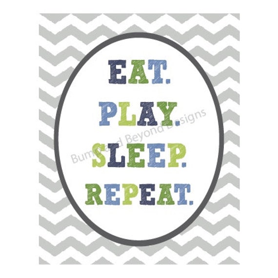 Printable NURSERY WALL ART Boy Child's Bedroom Wall Art