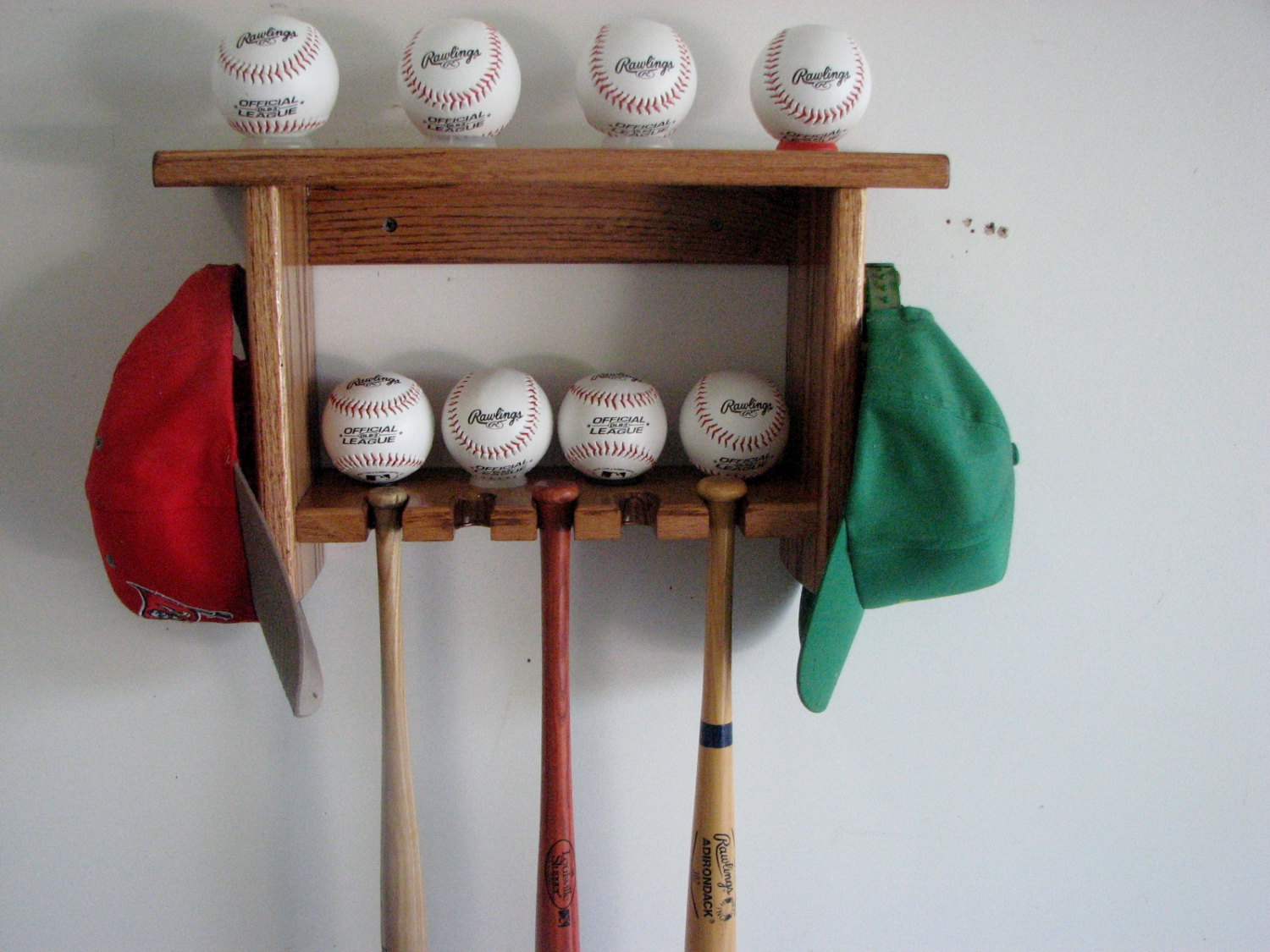 Baseball Bat Rack for Souvenir mini bats with by oakthingsfromtenn