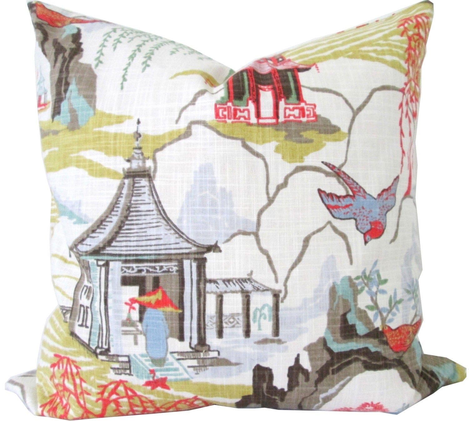 Designer Decorative Pillow CoverAsian by KLineDeco on Etsy