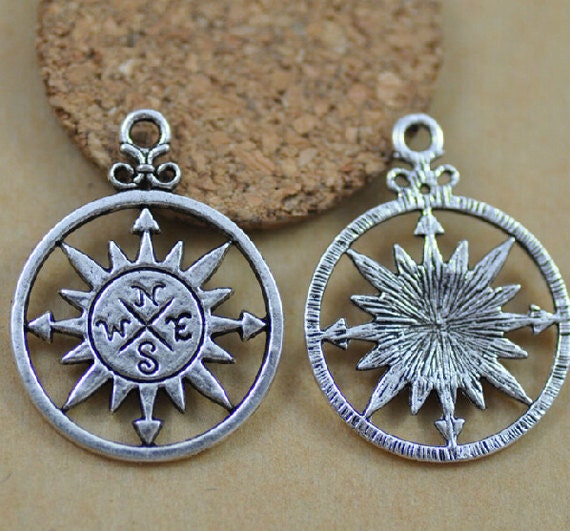 Compass Pendant Compass Necklace Compass Jewelry Compass