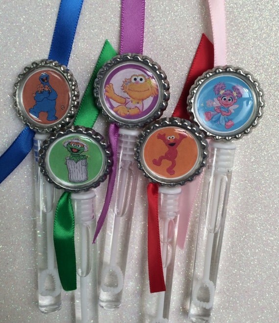 Sesame Street Bubble Favors Sesame Street by TotalBlissBoutique