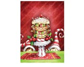 80% OFF Printable Christmas cards DIY instant download - Christmas Eve plum pudding AMB-629 Il_170x135