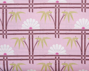 Tanya Whelan fabric Dolce Bamboo Garden fabric TW26 Pink White abstract 100% Cotton fabric by the yard Freespirit quilting sewing