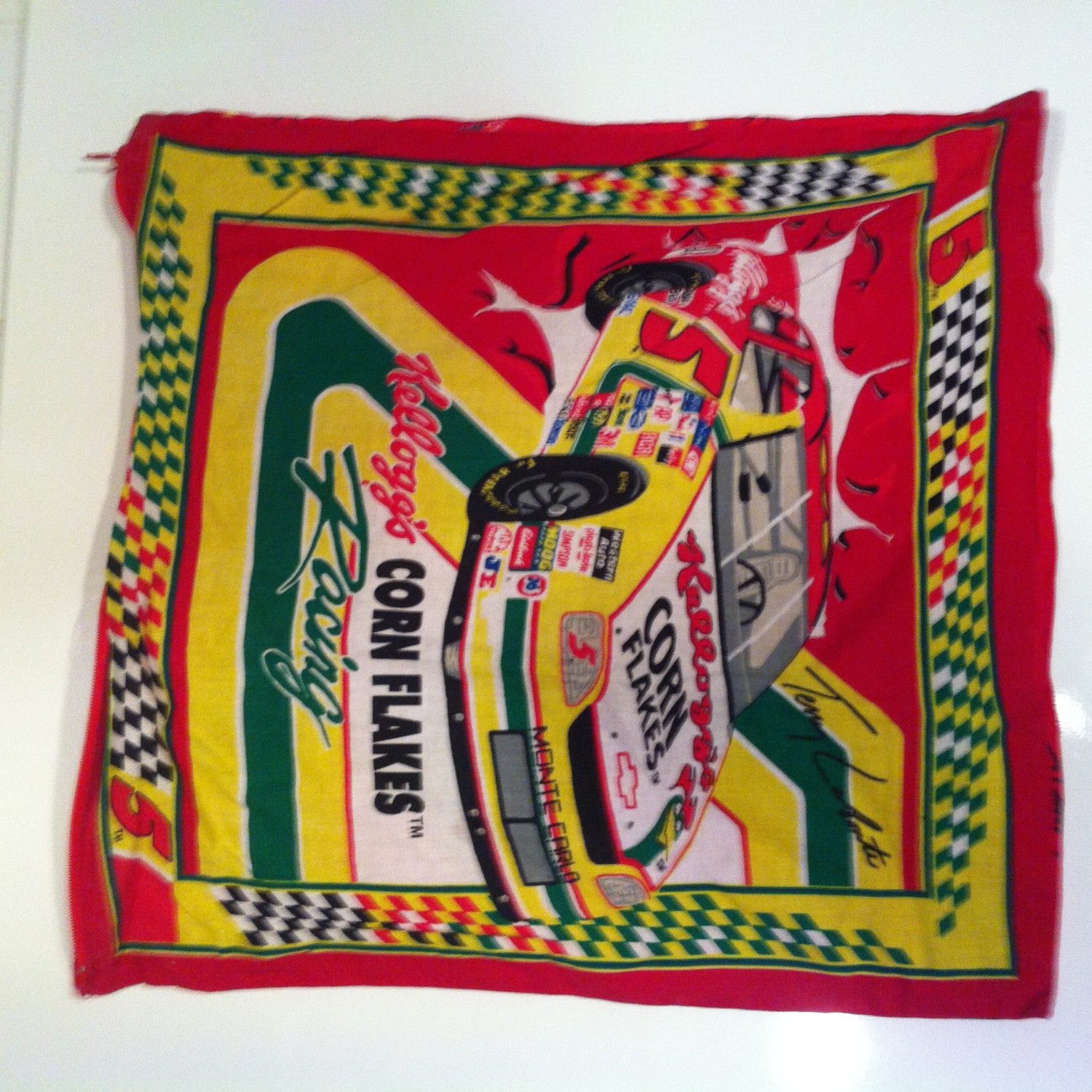 Kellogg's Nascar Corn Flakes Terry Labonte Racing Square