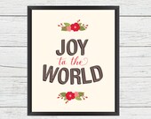 Printable Joy To The World Wall Art - Christmas Decor - Printable Wall Art Il_170x135