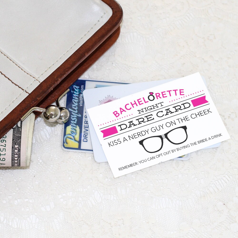 Bachelorette Dare Cards Bachelorette Party Game DIY