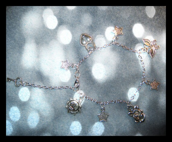 Handmade Silver Charms Bracelet by IreneDesign2011