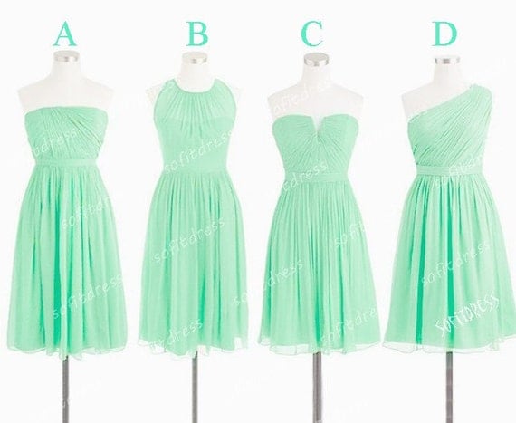 mint bridesmaid dresses, cheap bridesmaid dress, short bridesmaid dress, junior bridesmaid dresses, mismatch bridesmaid dress, BE0558