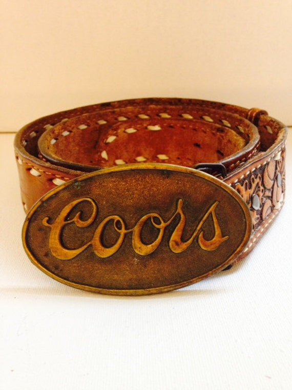 Vintage Brass Coors Belt Buckle by BobbyBootleggers on Etsy
