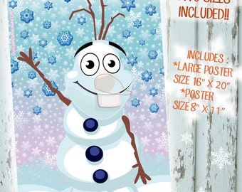 Pin the nose on olaf | Etsy