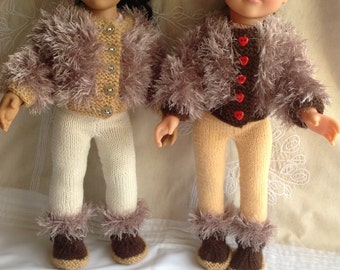 Dolls Fashion Clothes Knitting pattern. 18 doll. Gotz