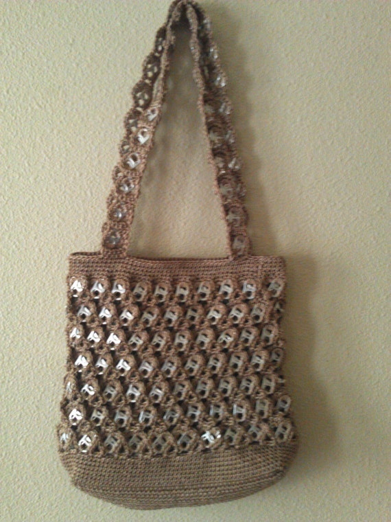 Items similar to Heart Shaped crocheted soda tab purse + get a FREE ...