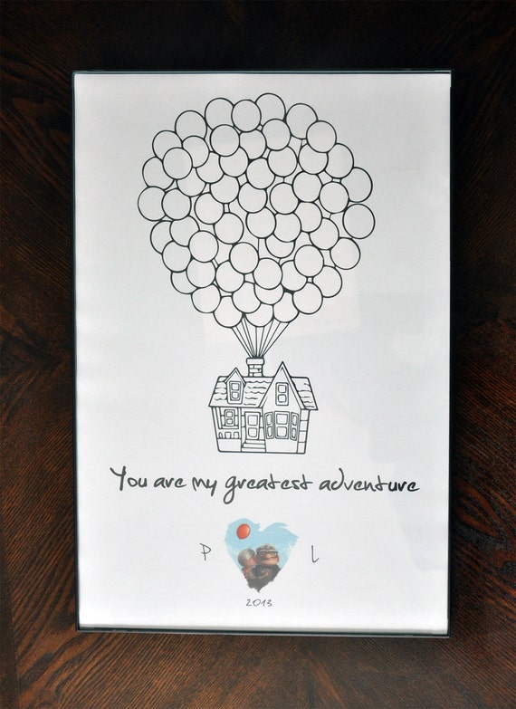 Disney Pixar Up Movie Poster Print Framed 11x17 Custom for