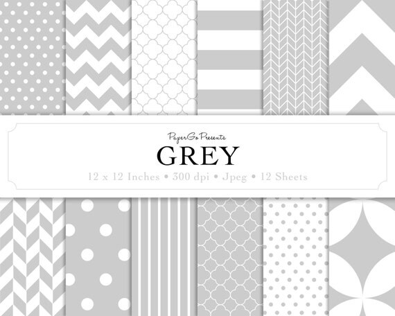 Grey Patterned Digital Paper | basic patterns grey digital paper instant Grey Patterned Digital Paper | basic patterns grey digital paper instant