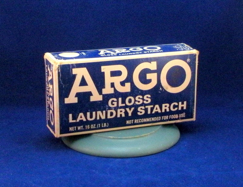 Argo Gloss Laundry Starch Vintage Reproduction 1980s Best