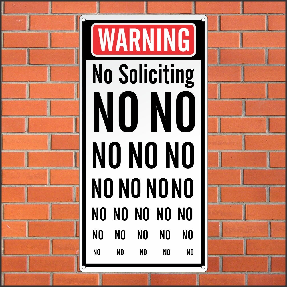 Funny No Soliciting Sign Printable Customize And Print