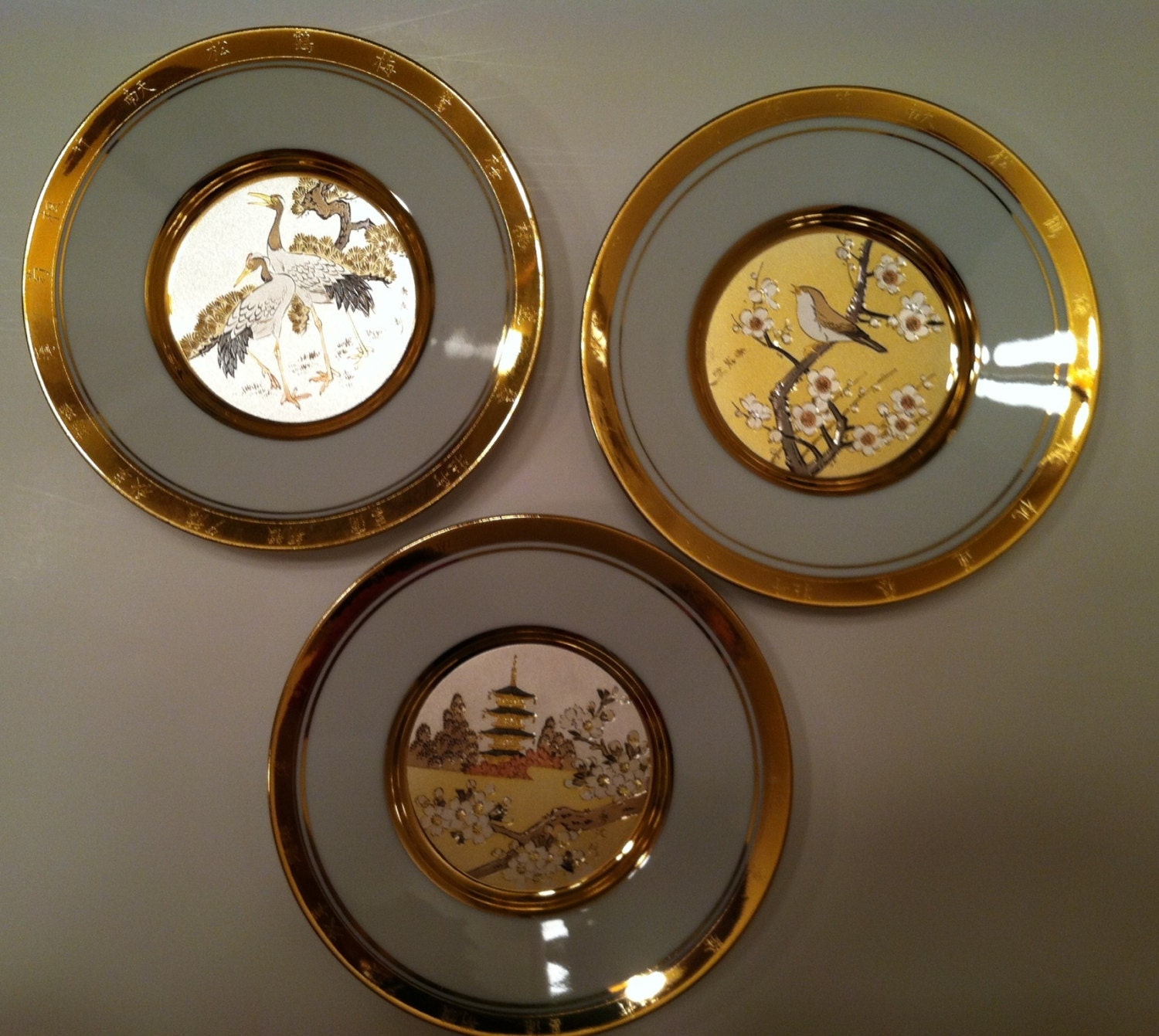 The Hamilton Collection Japanese Floral Calendar Plates