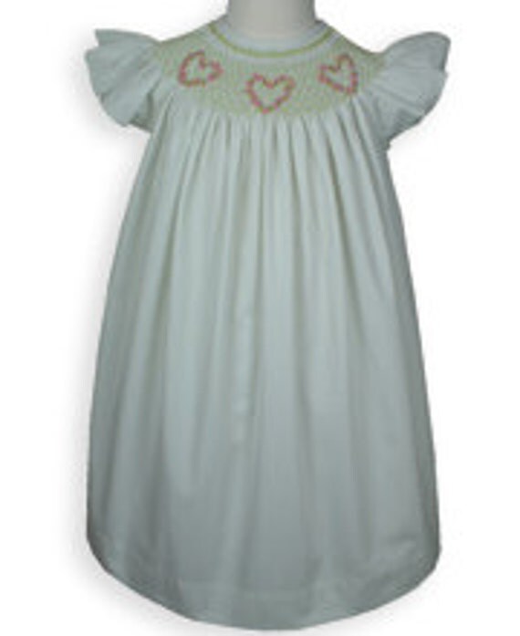 Hearts girls smocked love dress, This adorable smocked dress is perfect