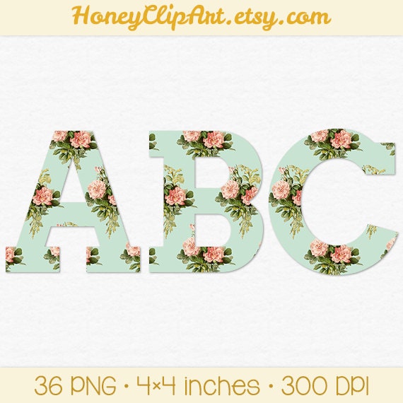 free flower alphabet clip art - photo #10