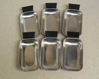Six Alfra Alessi serving platters . Italy 1950s-60s .