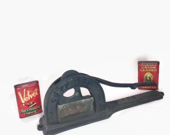 Antique Arrow Cupples Co. Cast Iron Tobacco Plug Cutter 1920's Primitive