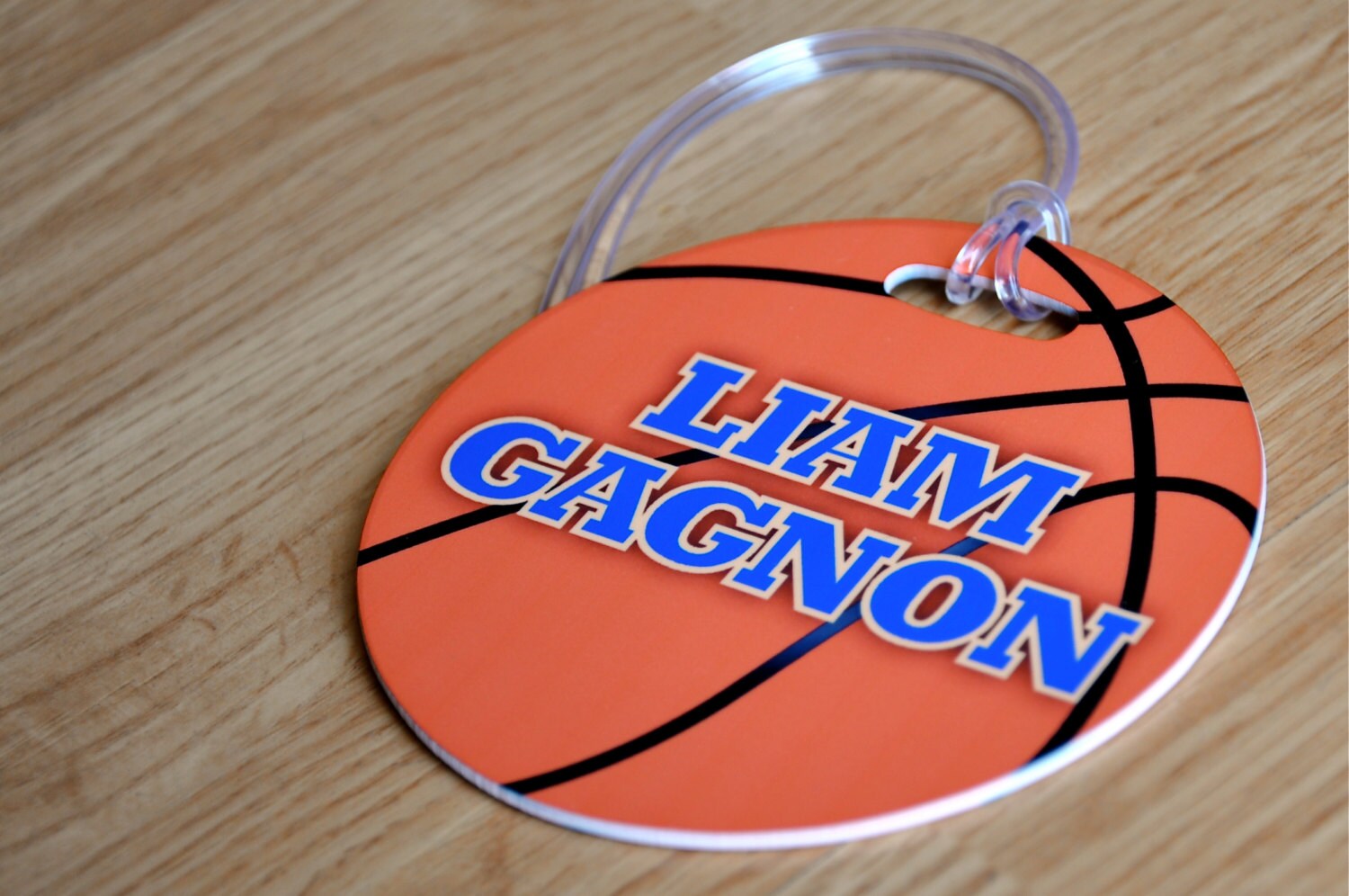 Basketball Bag Tag Personalized Basketball Bag Tag
