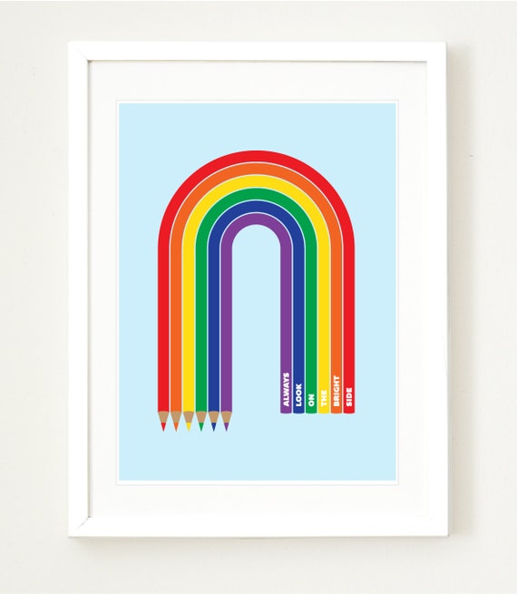 Items similar to Rainbow Wall Decor, Rainbow Poster, Kids wall art ...