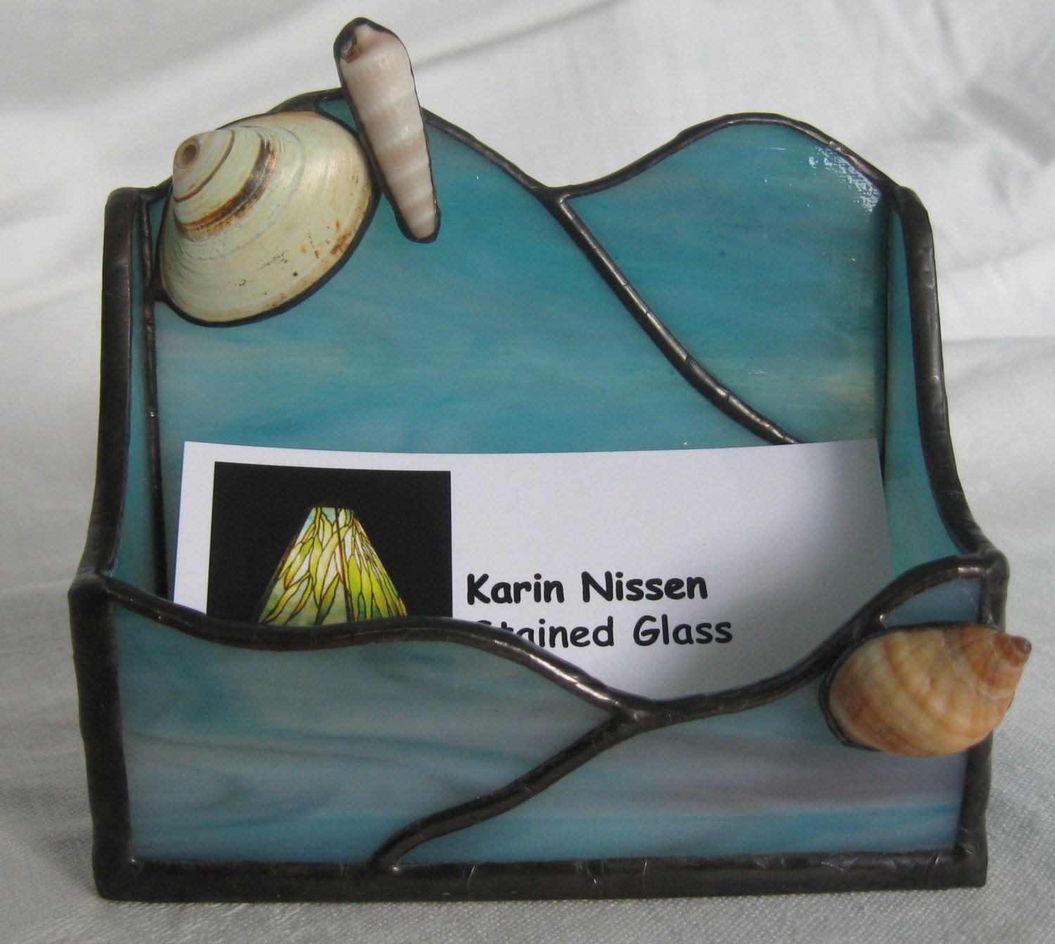 Stained Glass Business Card Holder