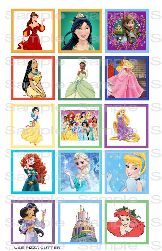 Disney Princess Princesses 15 Edible 3 Inch Cookie by TahDahStudio