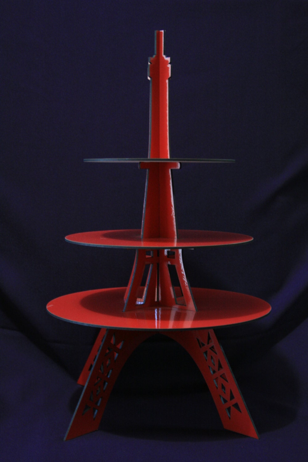 3 tier Cupcake stand eiffel tower by promacraft on Etsy